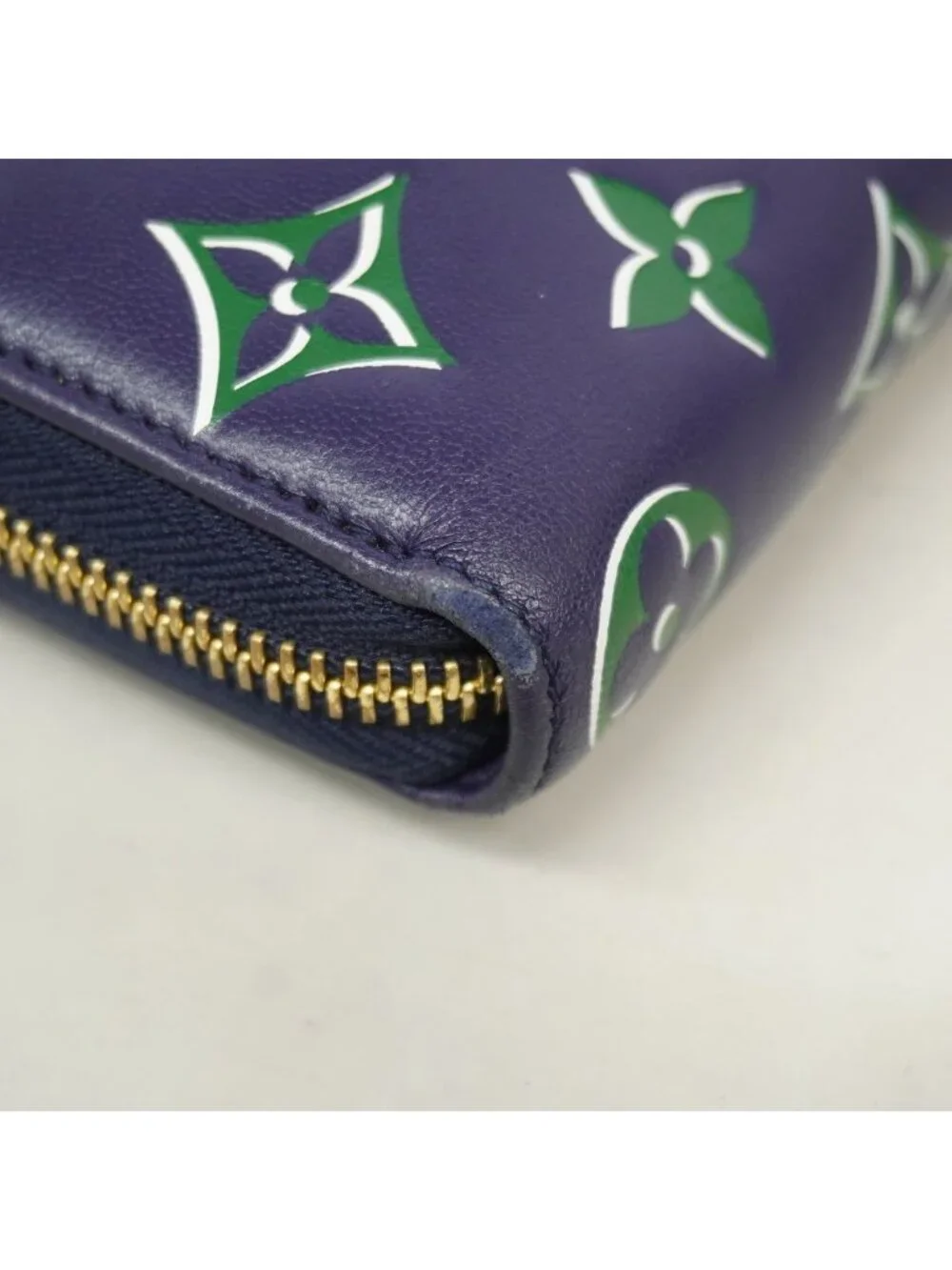 Louis Vuitton Wallet Cousin Zippy Navy Green